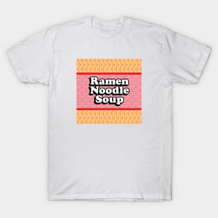 Instant Ramen Noodle Soup Packet Red T-Shirt